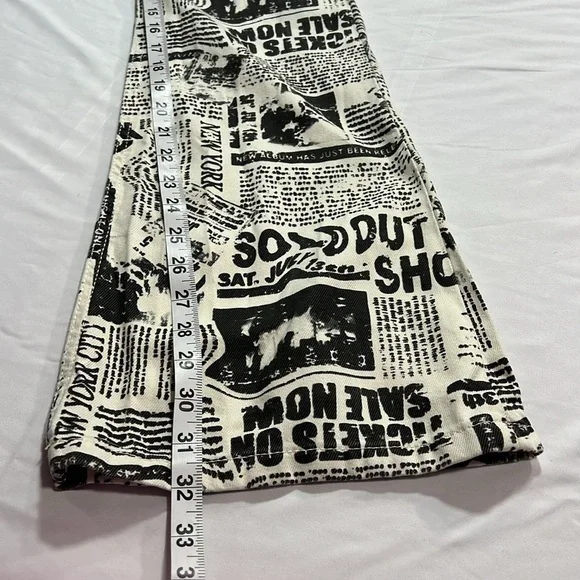 Garage denim low rise newspaper flares size 00 - Picture 8 of 10